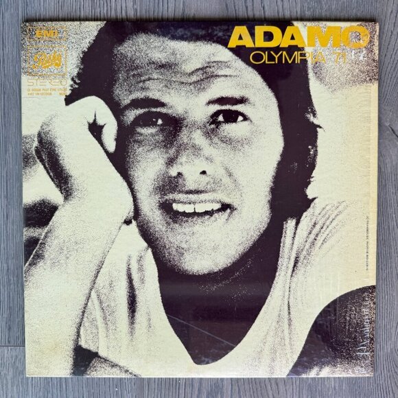 Vintage 1971 Adamo "Olympia '71" Vinyl Record - French Chanson pop romantic - Picture 5 of 5